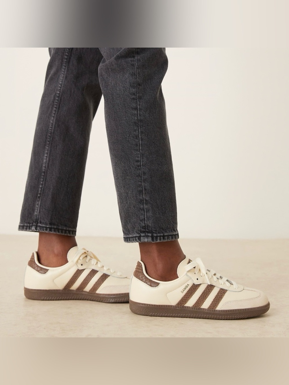 New adidas Samba OG Women Cream Earth Strata Maroon - Picture 2 of 12